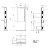 Digital Signage Outdoor Doppelstele mit IP55-Klassifizierung und Player