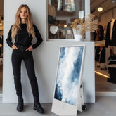 Mobiler Digitaler Outdoor-Kundenstopper 43 Zoll mit leistungsstarkem Akku