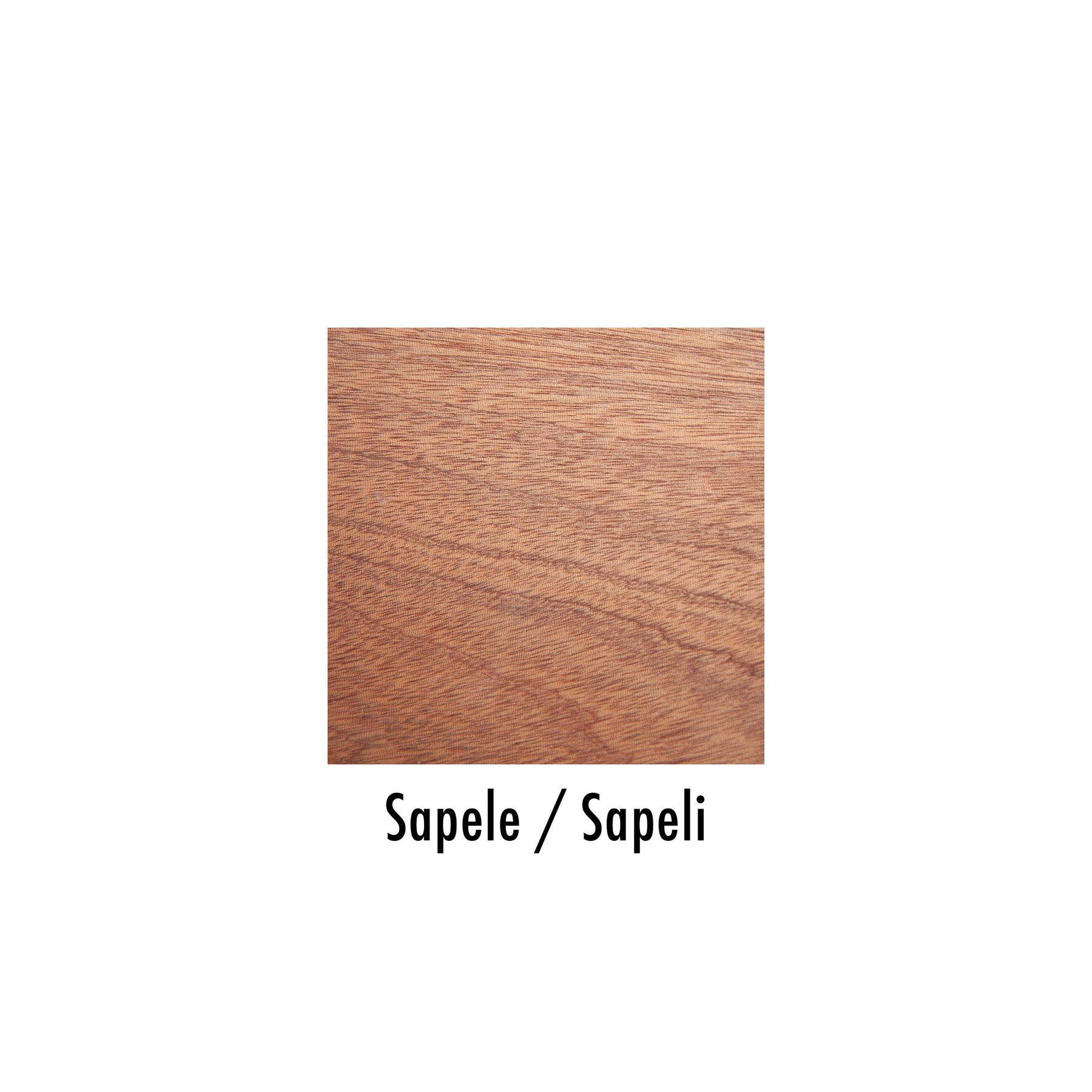 Großansicht der Holzoberfläche aus Sapeli-Holz.