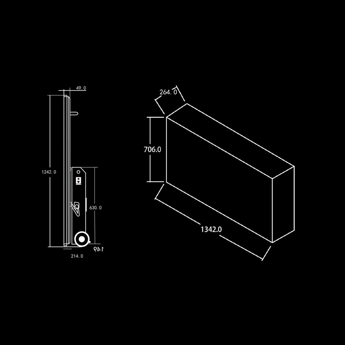 Mobile digital outdoor customer stopper 43 inches with a powerful battery