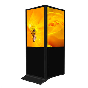 Digital signage stele with player, 43" - 65", one-sided, optional touch function